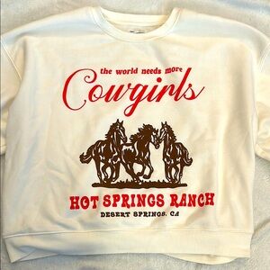 Trendy cowgirl sweatshirt